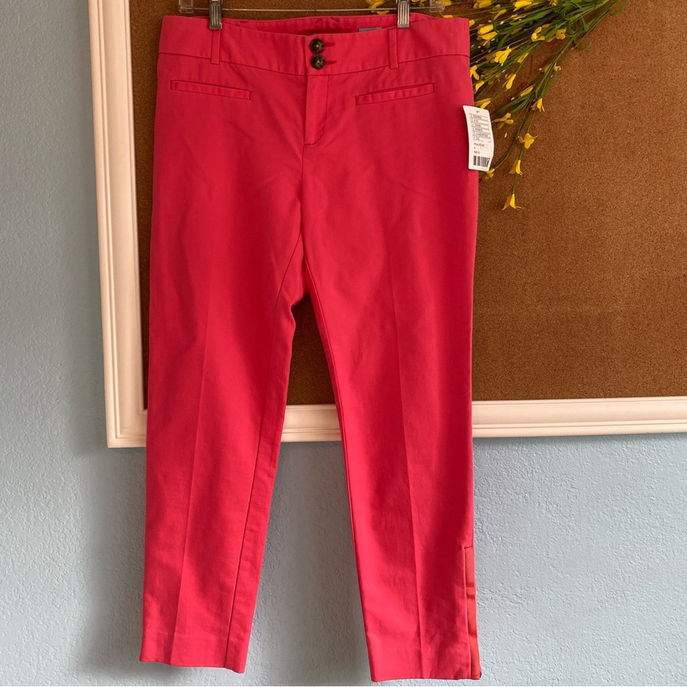 Anthropologie Cartonnier Charlie Ankle Pant in Pink/Rose Sz. 8 NWT (b7)
